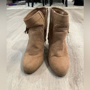 Tan booties